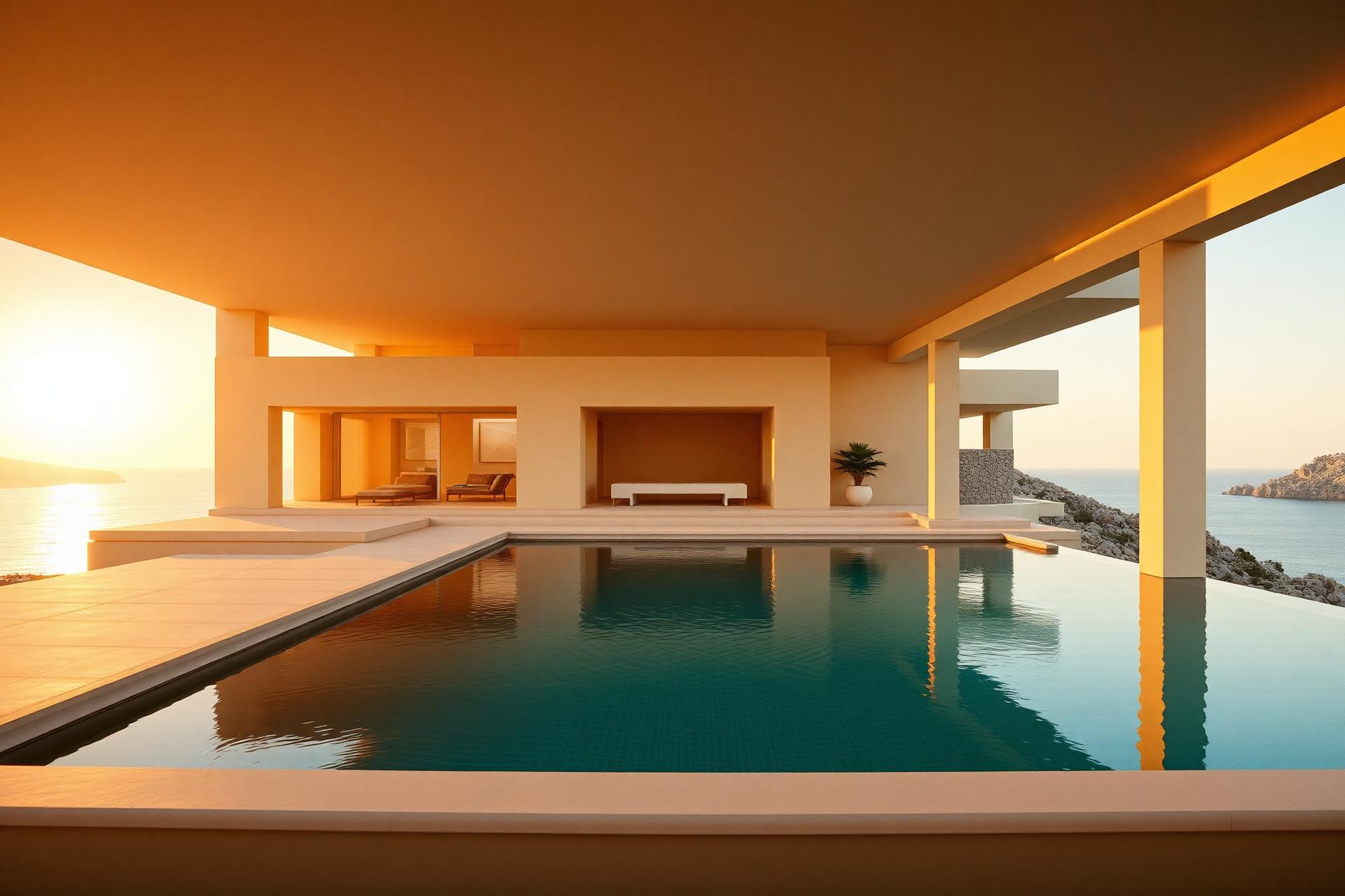 Cinematic luxury villa